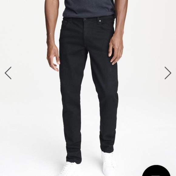rag and bone / Standard Issue Fit 2 Slim Leg - Black Stretch Jean
